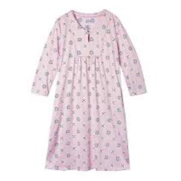 Women Nightgown Croft & Barrow Light Pink With Star Print Size 2X Poly Spandex - Picture 1 of 8
